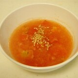 シンプルに★冷凍トマトのスープ